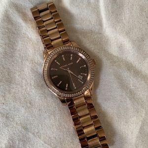 Womens MICHAEL KORS GOLD PAVE WATCH
